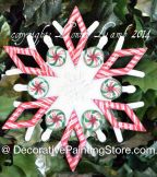Peppermint Snowflake Ornament Pattern - Lonna Lamb - PDF DOWNLOAD
